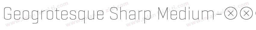 Geogrotesque Sharp Medium字体转换